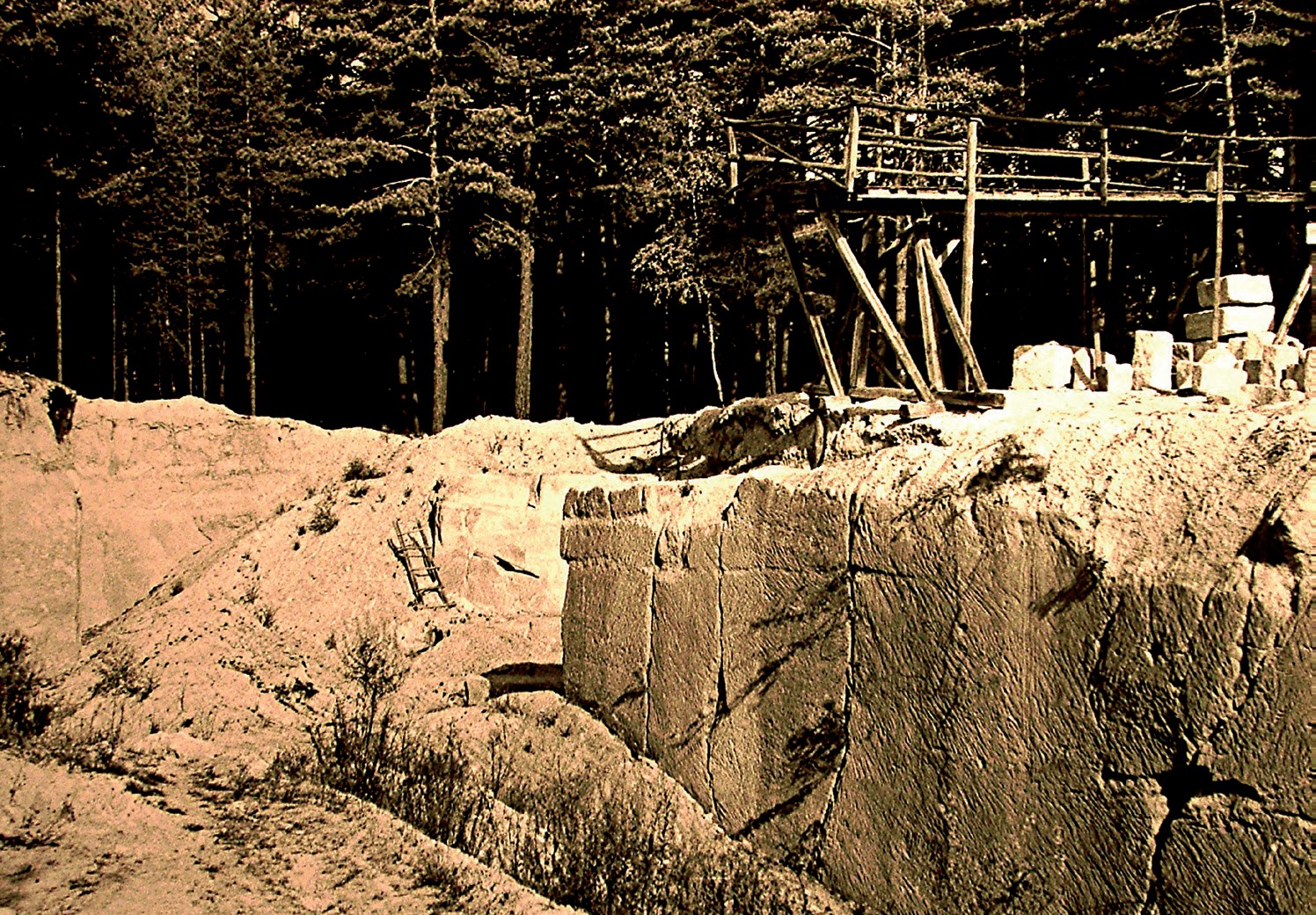 Sandsteinabbau